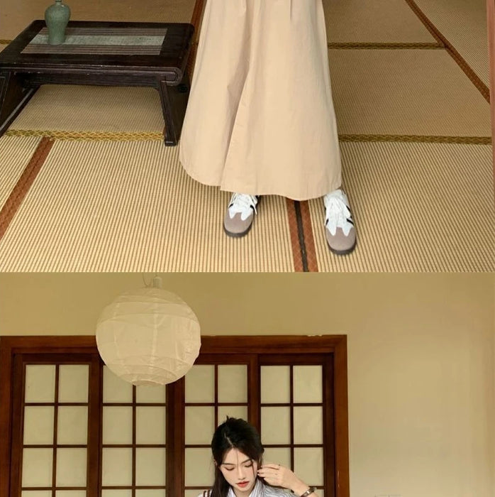 Slit Stripe Women's Two Skirt Piece Set Festival Elegant Casual Vintage New in The Same Korean Style Co Ord Chic Female Outfits