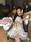 VenusFox Fairy Halter Polka Dot Mini Dress Women Summer Lace Up Bow Off Shoulder Chiffon A-line Dresses Fashion Party Vestidos