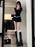 Sweet And Spicy Korean Sle irt And Skirt Set Women's Early Spring College Sle Stripe Splicing Pleated Skirt Two Piece S...