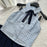 Summer Women Kpop Preppy Style 2000s Aesthetic Outfits 2 Piece Set Bow Plaid Tank Tops + High Waist A-line Mini Pleated Skirt