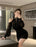 Off Shoulder Dresses for Women Spring Autumn 2025 Beach Korean Fashion One Pieces Curvy Hot Kpop Chiffon Woman Long Sleeve Dress