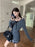 3 Pieces Set Outfits Women Korean Style Two Piece Set Knit Top Pleated Plaid Skirt Matching Set New 2000s Clothes Y2k Gyaru Girl