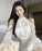 Off Shoulder Dresses for Women Spring Autumn 2025 Beach Korean Fashion One Pieces Curvy Hot Kpop Chiffon Woman Long Sleeve Dress