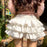Korean Chic Y2K Sweet Girl's White Princess Mini Skirt Ballet-style Tiered Skirt Elastic High Waist Cake Skirt Shorts All-match