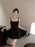 Ele Satin Slim Fit ter Dr Women's Summer High Waist Flared ort Skirt Slimming A-Line Dr Korean Sle Casual Wear