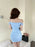 Sexy Low Cut Strapless Bodycon Dress for Women Summer Night Club Workwear Hot Girl Shoulder Bared Mini Dress Club Women's Wear