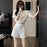 Women's Short Sets 2 Pieces Tracksuit White Clothing Female Shorts Trend 2024 New Coordinated Korean Style Tailor Fashion Full
