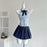 Summer Women Kpop Preppy Style 2000s Aesthetic Outfits 2 Piece Set Bow Plaid Tank Tops + High Waist A-line Mini Pleated Skirt