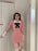 Bow Female Knit Dress High Quality Deals Trend Fashion Korean Comfortable Casual Essential New in Pink Women's Crochet Dresses