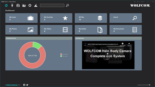 WEMS Lite FREE Evidence Management Software