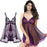 VenusFox Lstry Sexy Lingerie Lace Lenceria Sexy Mujer Soft Lace Nightwear Underwear Sexy Dresss Nightdress Plus Size Sexy Lingerie Dress