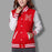 VenusFox M logo classical bomber o-neck women coat Baseball Jacket