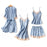 VenusFox Women Pajamas Sets Sexy Nightgown Satin Sleepwear Nightdress Night Gown Sleeveless Slings+Shorts Homewear XXL #F