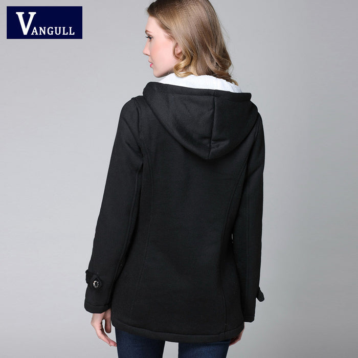 VenusFox Parka Button Hooded Coat