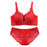 VenusFox Plus Size Bra Set Women Push Up Lace Brassiere and briefs set Underwear Set panties  D E Cup xl 2xl 3xl 4xl