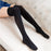 VenusFox Women Over High Knee Stocking Soild Japanese Student Sexy Long Leg Socks Girl Thigh Lingerie Party Black Opaque Stockings