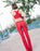 VenusFox Sexy Women Ice Silk Shiny See Through Flare Pants Glossy Solid Transparent Pants lossy Pant Low Waist Sexy Pants Candy Color