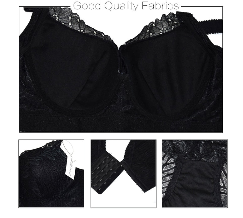 VenusFox Plus Size Bra Set Women Push Up Lace Brassiere and briefs set Underwear Set panties  D E Cup xl 2xl 3xl 4xl