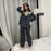 VenusFox Chic Plaid Sleepwear Patchwork Lace Geometric Long Sleeves Home Clothes Loose Casual Chic Women Sweet Pajamas