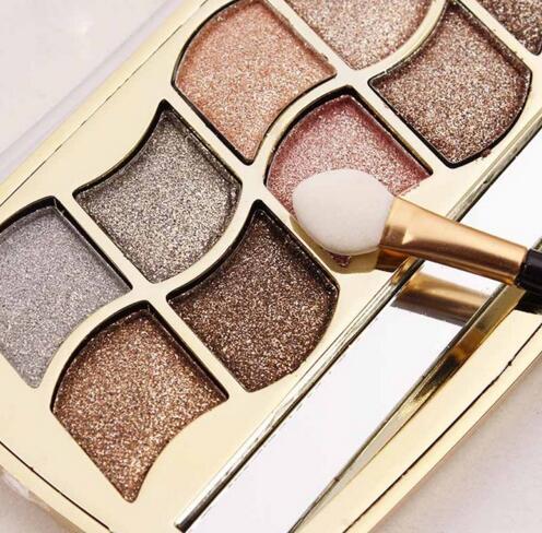 Professional Eye Makeup 12 Colors Eyeshadow Palette Gold Smoky Cosmetics Makeup Palette