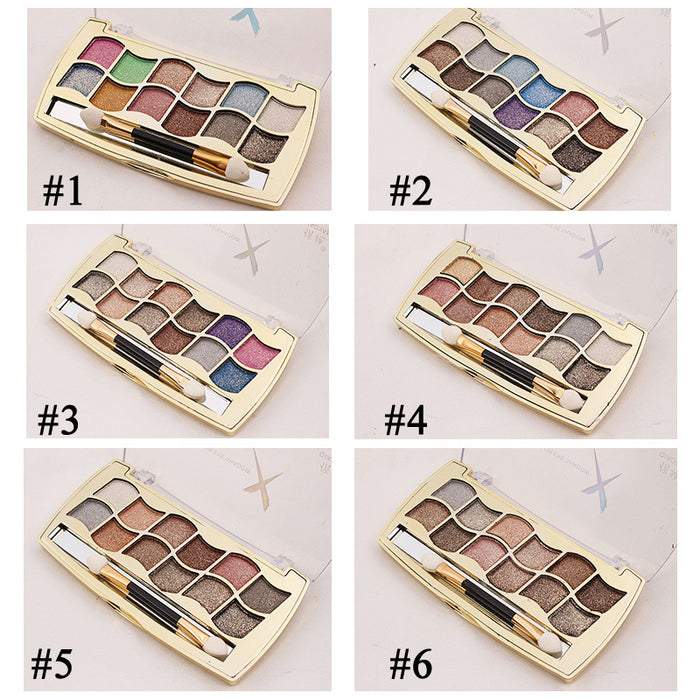 Professional Eye Makeup 12 Colors Eyeshadow Palette Gold Smoky Cosmetics Makeup Palette