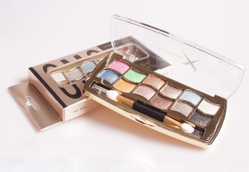 Professional Eye Makeup 12 Colors Eyeshadow Palette Gold Smoky Cosmetics Makeup Palette
