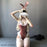 VenusFox Cute Anime Bunny Girl Cosplay Costume Halloween Women Rose Pink Velvet Sexy Jumpsuit Erotic Roleplay kawaii lingerie for Couple