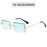 VenusFox Retro Sunglasses Women Brand Designer Fashion Rimless Gradient Sun Glasses Shades Cutting Lens Ladies Frameless Eyeglasses