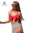 VenusFox Red and Stripe High Waisted Bikini Sets Sexy Bow-knot Halter Swimsuit Two Pieces Swimwear Women 2021 Beach Bathing Suits
