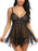 VenusFox Plus Size Woman Lingerie Hot Sexy Lace Transparent Dress Underwear Sleepwear Chemises Porno Lenceria Exotic Apparel