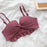 VenusFox Half Cup Underwear Women Sexy Flash Lace Wireless Push Up Bra Set Hollow Bow Strapless Bras and Panties Mesh
