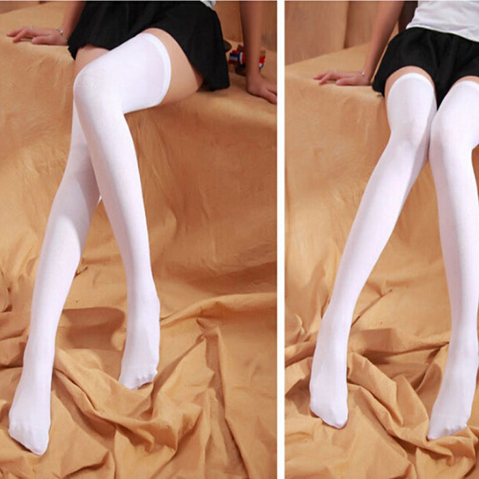 VenusFox High Knee Socks Women's Thigh High Stockings Over Knee Stockings for Girls Ladies Long Sexy Stocking