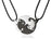 VenusFox Two Cat Couples Jewelry Necklace Black White Kitten Animal Pendant Choker Necklace Women Valentine's Day Thanksgiving Day Gift