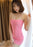 VenusFox Sexy Ice Silk Mini Dress Transparent Women Tight Pencil Cute Dress Smooth See Through Night Club Bar Fantasy Erotic Wear