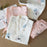VenusFox Pure Cotton Yarn Kimono Pajamas V-Neck Printing Oversized Loungewear Women 2 Piece Sleepwear