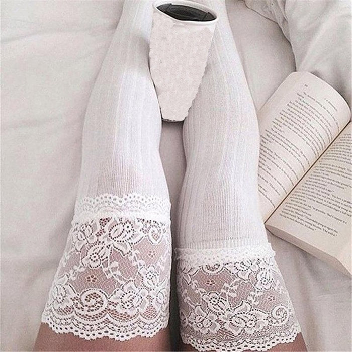 VenusFox Sexy Stockings Female Thigh High Over The Knee Socks 2020 New Fashion Women's Long Cotton Stockings For Girls Ladies Women