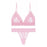 VenusFox Femme Sex Lingerie Set Lace Transparent Bra Set Dot Mesh Bralette Women Push Up Brassiere T Back Panties Sets Backless V Neck