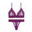 VenusFox Femme Sex Lingerie Set Lace Transparent Bra Set Dot Mesh Bralette Women Push Up Brassiere T Back Panties Sets Backless V Neck