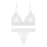 VenusFox Femme Sex Lingerie Set Lace Transparent Bra Set Dot Mesh Bralette Women Push Up Brassiere T Back Panties Sets Backless V Neck