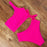 VenusFox Sexy Bikini Women 2021 High Waist Swimsuit One Shoulder Swimwear Bandeau Bathing Suit Print Beach Wear Solid Biquini Set Female