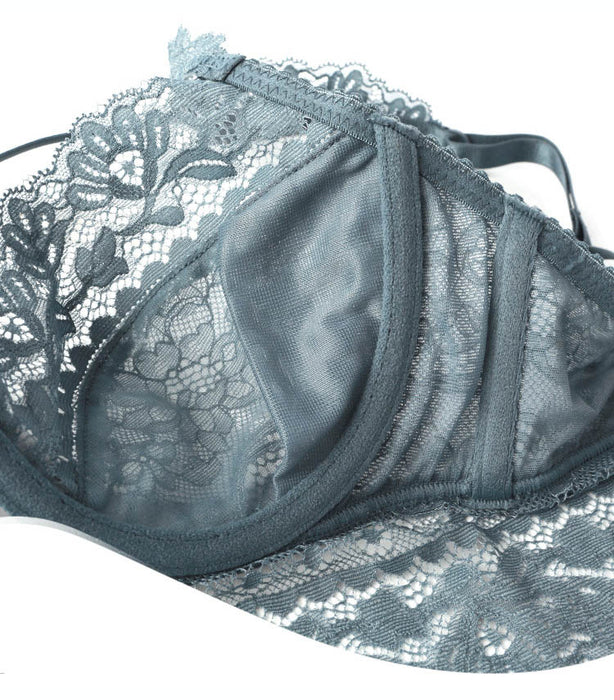 VenusFox Top Classic Bandage Bra Set Lingerie Push Up Brassiere Lace Underwear Set Sexy Transparent Panties For Women underwear
