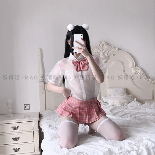 VenusFox Sexy Lingerie Erotic Cosplay Costumes Kawaii Lace Top Panties for Women Sailor School Girl Outfit Maid Dress Sleepwear Set
