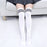 VenusFox Stripe Stockings Girls Korean Japanese Kawaii Lolita Socks Muply Casual Thigh High Knee Socks Womens Long Socks