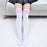 VenusFox Stripe Stockings Girls Korean Japanese Kawaii Lolita Socks Muply Casual Thigh High Knee Socks Womens Long Socks