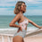 VenusFox Green Floral Halter One-Piece Swimsuit Women Sexy Cut Out Lace Up Monokini 2021 Girls Beach Bathing Suits Swimwear