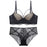 VenusFox Women's Sexy Bra and Panties Set Push Up Women's Lingerie Padded Cup Strappy Underwire Set For Women Mid-Rise Panties  Brown