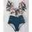 VenusFox High Waist Bikini 2021 Ruffle Swimwear Women Print Sexy Swimsuit Push Up Bikinis Plus Size Bathing Suits Floral Beach Wear