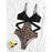 VenusFox One Piece Swimsuit 2021 New Sexy Print Floral Swimwear Women Bodysuit Leopard Strappy Slimming Bathing Suit Beach Wear Monokin