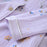 VenusFox Women Cotton Gauze Pajamas Long Sleeve Spring Pajama Set Purple Lavender Print Sleepwear 2 Piece Casual Loose Sexy Nightwear