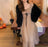 VenusFox French Vintage Midi Dress Women Puffer Sleeve Square Collor Office Elegant Dress Female 2021 Spring Dot